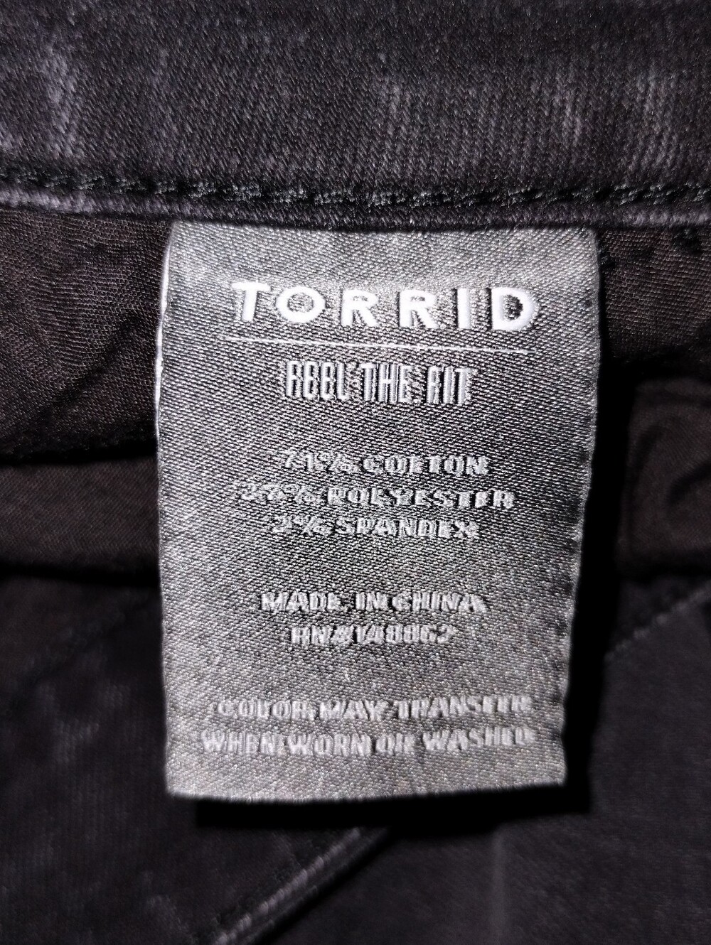 Torrid 26S Black Distressed Style Jeans - Picture 6 of 13